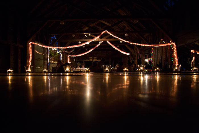 |  just moments before opening ceremony - not a votive left unlit  |
