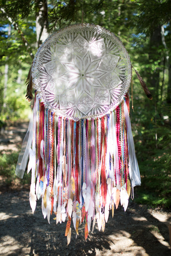 |  just like Harriet's heart, the dream catcher follows us into the sacred woods  |