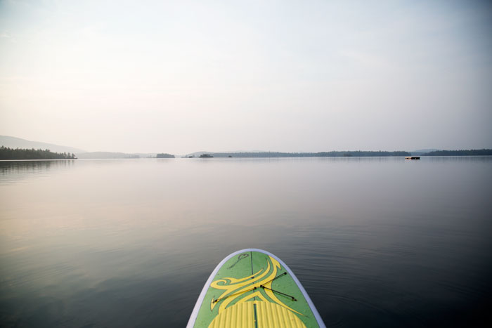 |  sunrise paddle boarding out to the islands  |
