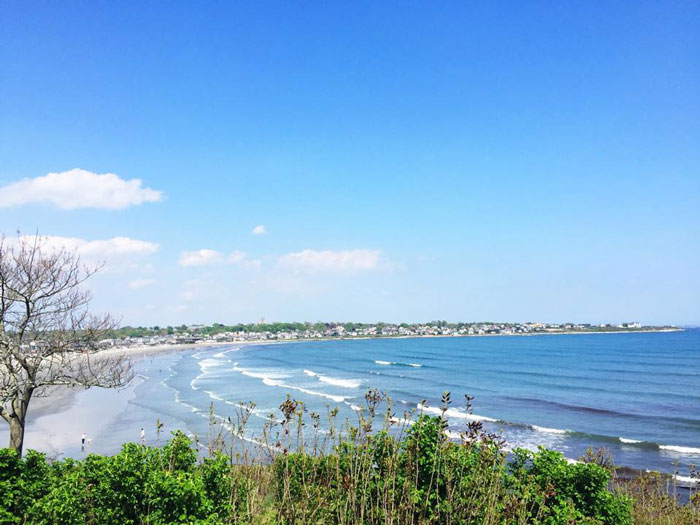 | they say you will never want to leave the Ocean State - I totally get it. Cocktails at The Chanler at Cliff Walk, overlooking the ocean  |